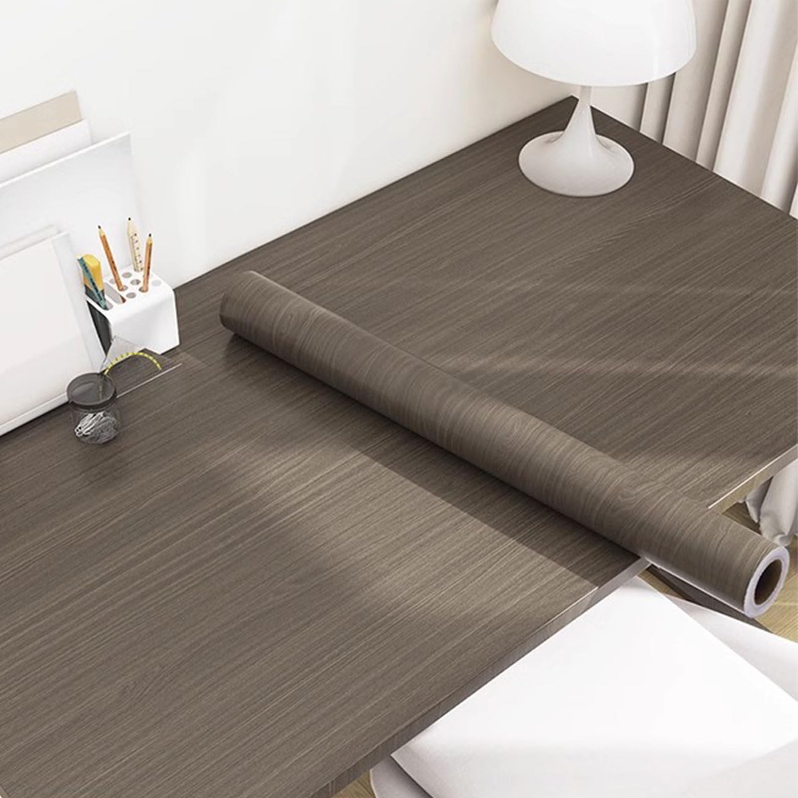Samoprzylepna tapeta imitująca drewno Samoprzylepna folia PVC w rolce z efektem drewna Wodoodporna do ścian mebli w wielu rozmiarach(Holzoptik Folie 5,60W x 300L cm)