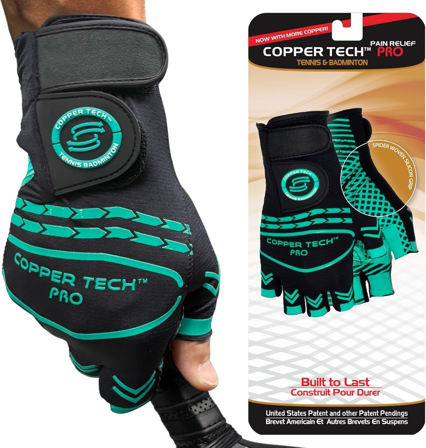 Amazon.co.jp: Copper Tech Pro ピックルボールグローブ 男女兼用 | 銅
