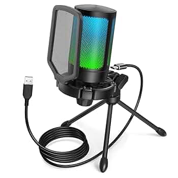 fifine マイクロフォン Amazon.co.jp: FIFINE USB コンデンサーマイク ゲーマー向け RGB