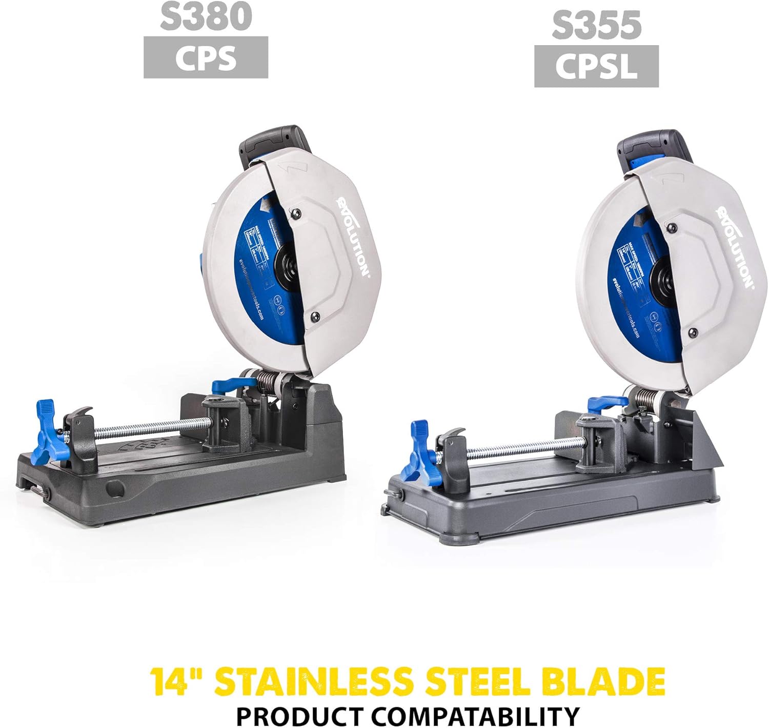 Free Shipping Over $50 Evolution Power Tools 14BLADESS Stainless Steel Cutting Saw Blade, 14-Inch x 90-Tooth , Yellow