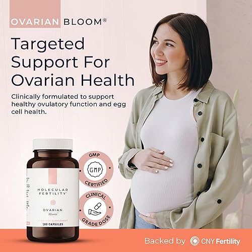 Miniatura 2 de Ovarian Bloom - Suplemento de fertilidad formulado por médicos para mujeres - Salud de células del óvulo, función ovulatoria, bienestar reproductivo
