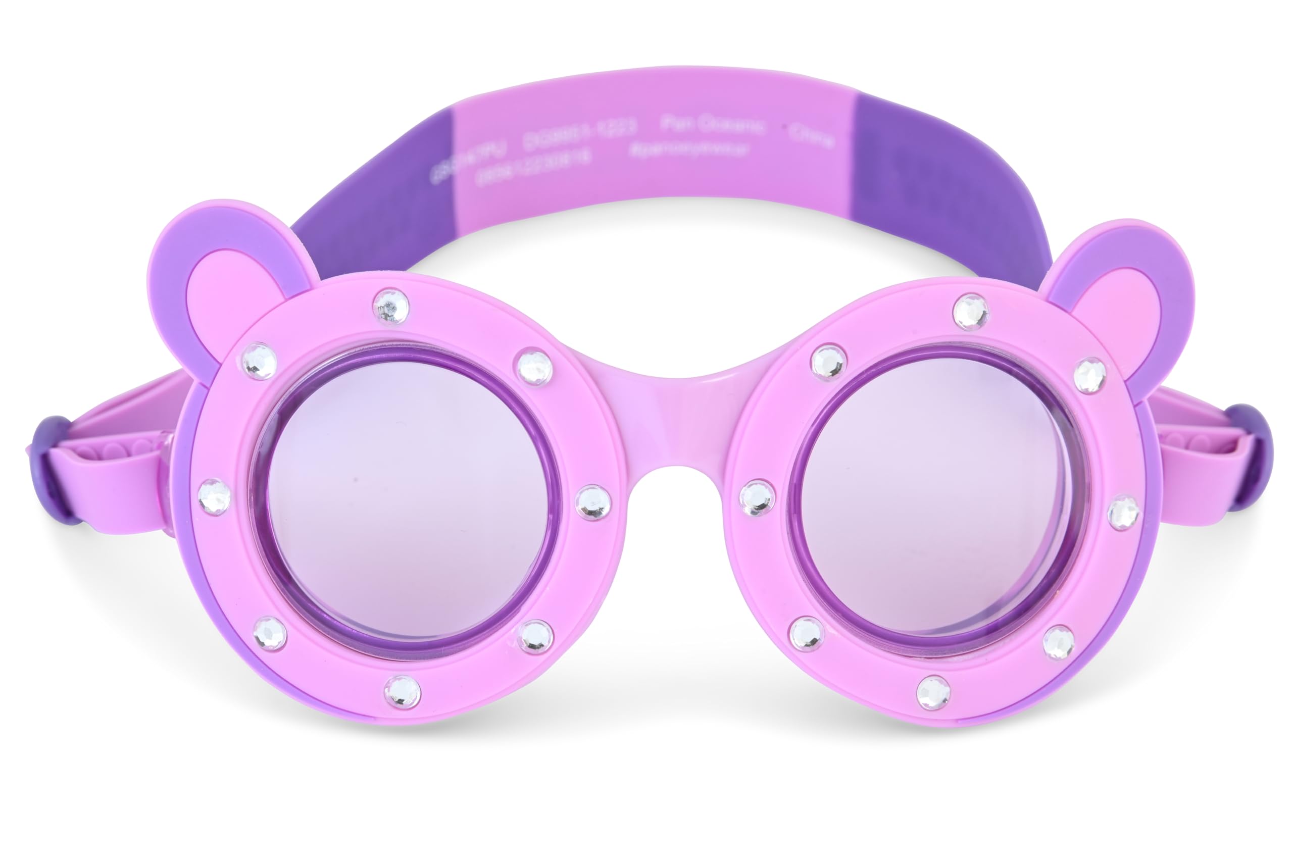 H2O Life Kids Swimming Goggles for Girls Boys Fun Protection for Toddlers Protection for Kids (Purple Panda, OS)