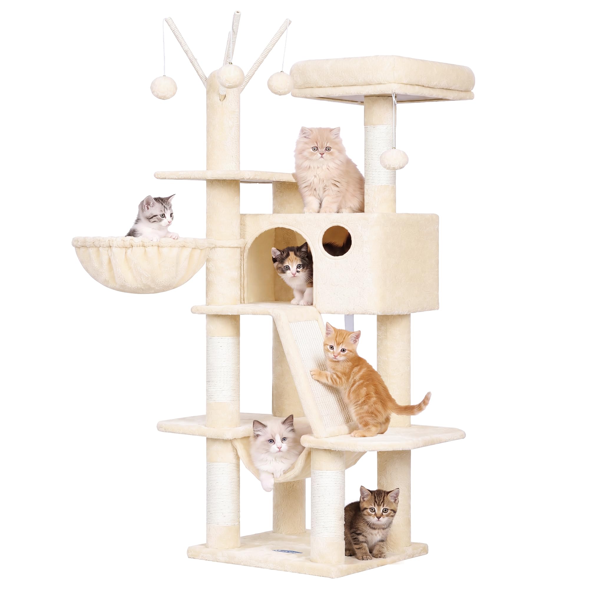 Hey-brother Kratzbaum, stabil, platzsparend, für mehrere Katzen, MPJ019-SM – Amazon Angebot