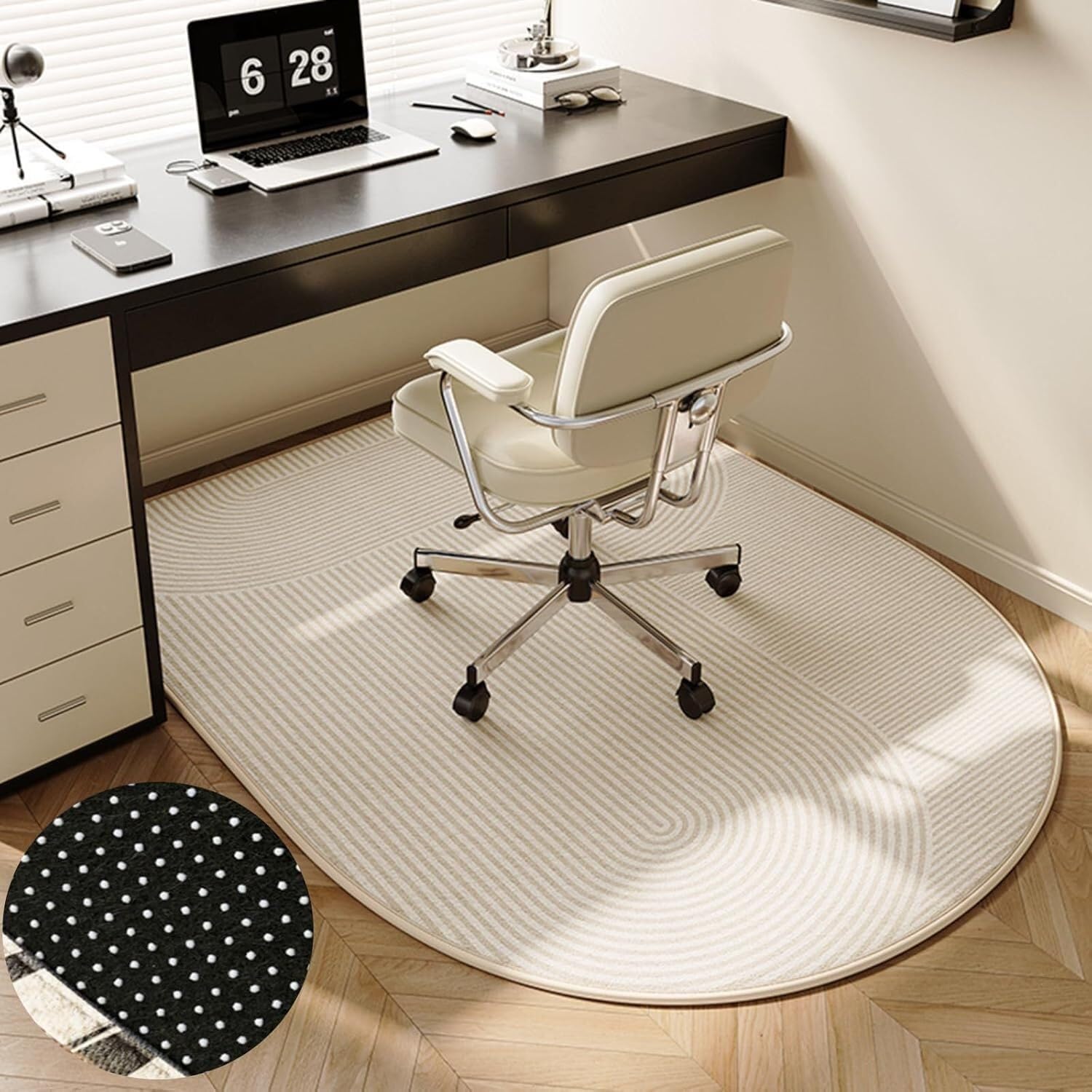 Tapis chaise de bureau pour planchers de bois franc anti-rayures
