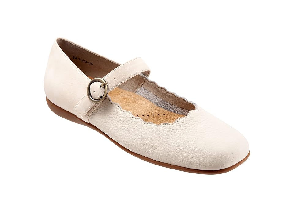 Trotters Sugar (Bone Leather/Veg) Women's Flat Shoes INTERNATIONAL SHIPPING