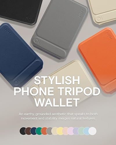 Miniatura 7 de MOFT MOVAS - Cartera de trípode para iPhone, múltiples ángulos, soporte de teléfono ligero y portátil, cartera magnética de cuero vegano MOVAS,