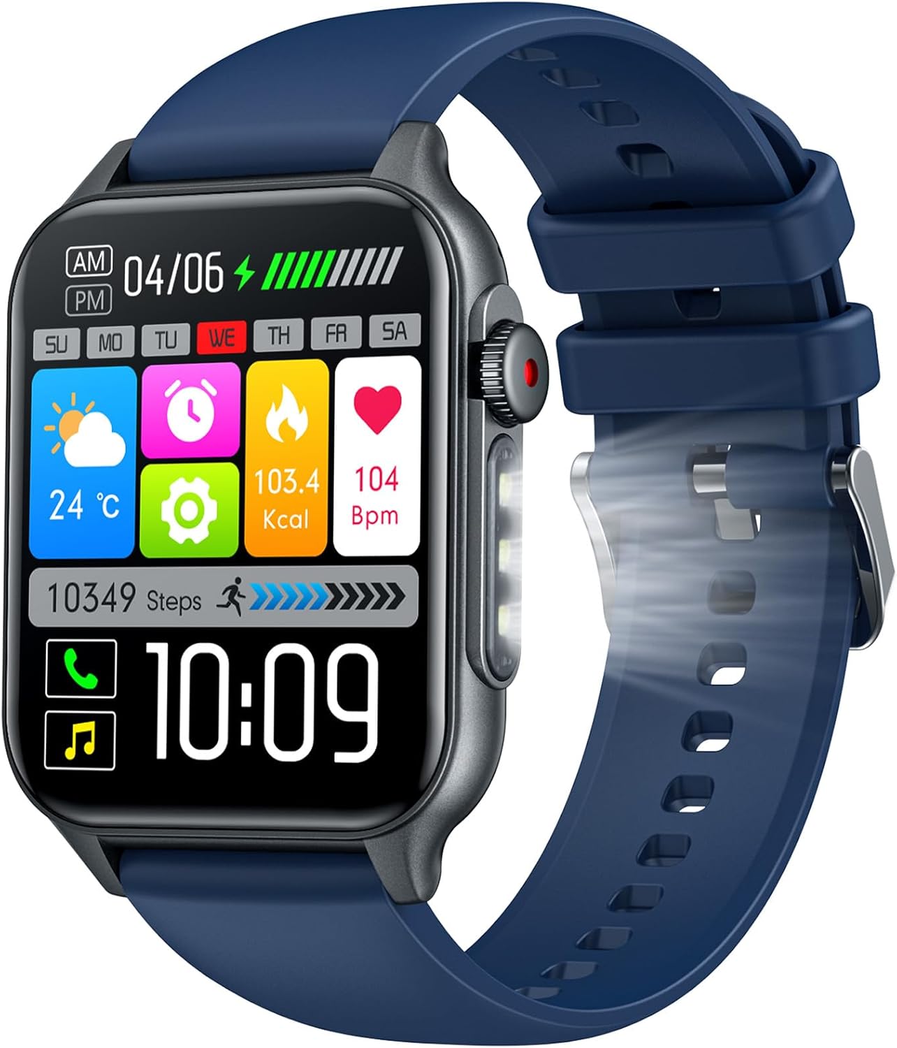 Smartwatch for Men Fitness Watch Android: 1.96″ HD Smart Watches for Men LED Flashlight Digital Sport Mens Watch Make/Answer Call Heart Rate Monitor Waterproof 100+ Sports Modes Compatible iOS Phones Smartwatch for Men Fitness Watch Android: 1.96″ HD Smart Watches for Men LED Flashlight Digital Sport Mens Watch Make/Answer Call Heart Rate Monitor Waterproof 100+ Sports Modes Compatible iOS Phones