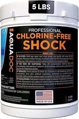 Aquadoc Non-Chlorine Spa Shock for Hot Tub - Chlorine Free Treatment & Enhanced Shock to Assist Bromine - Suitable Oxidizer - 5lbs
