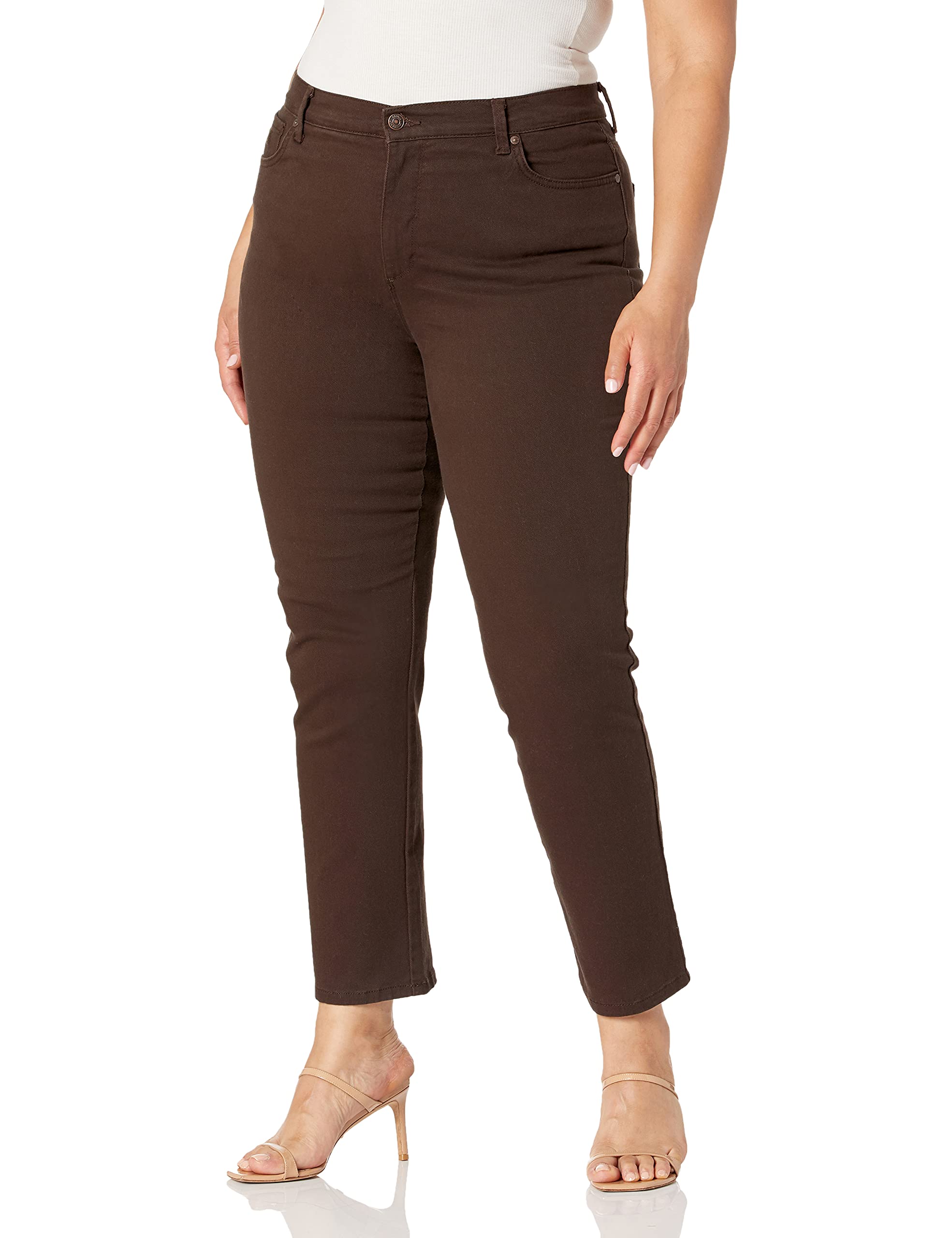 Gloria Vanderbilt Womens Amanda Classic High Rise Tapered Jean Petite