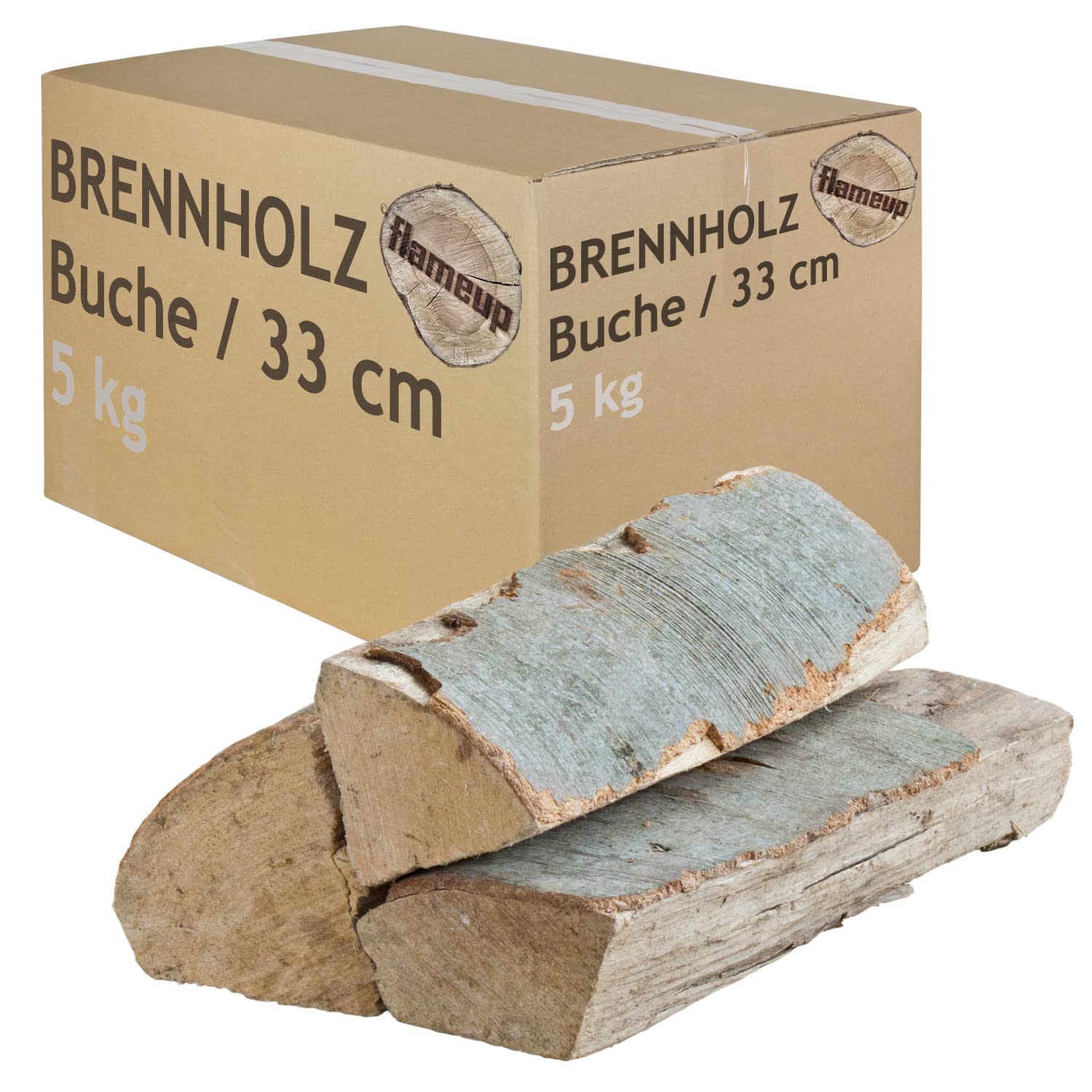 Brennholz Buche 33 cm Kaminholz Holz Auswahl 5-500 kg Für Ofen und Kamin Kaminofen Feuerschale Grill Feuerholz Buchenholz Holzscheite Wood Flameup
