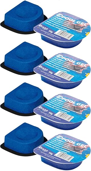 Pack 4 UDS Gel Clarificante Piscinas Dpool Gel - MONODOSIS 90 GR - Agua Piscina cristalina - DIASA Industrial