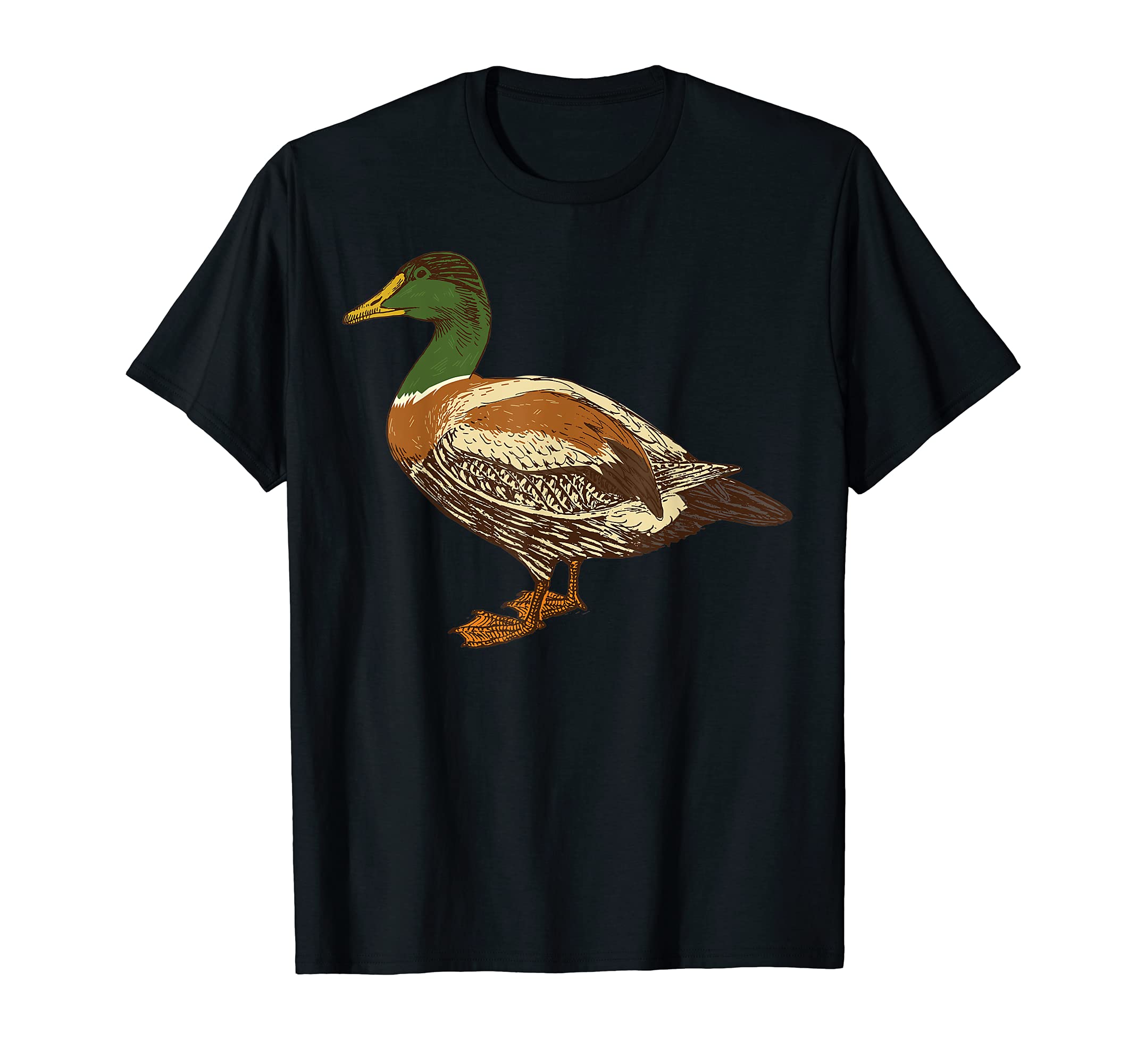 Cool Green Irisdescent Plumage Duck T-shirtsMallard Duck Cute I Love Waterfowl T-Shirt GiftOEKO-TEX STANDARD 100