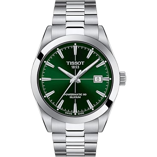 Tissot Men's Gentleman Auto Swiss Automatic Dress Watch with Stainless Steel Strap