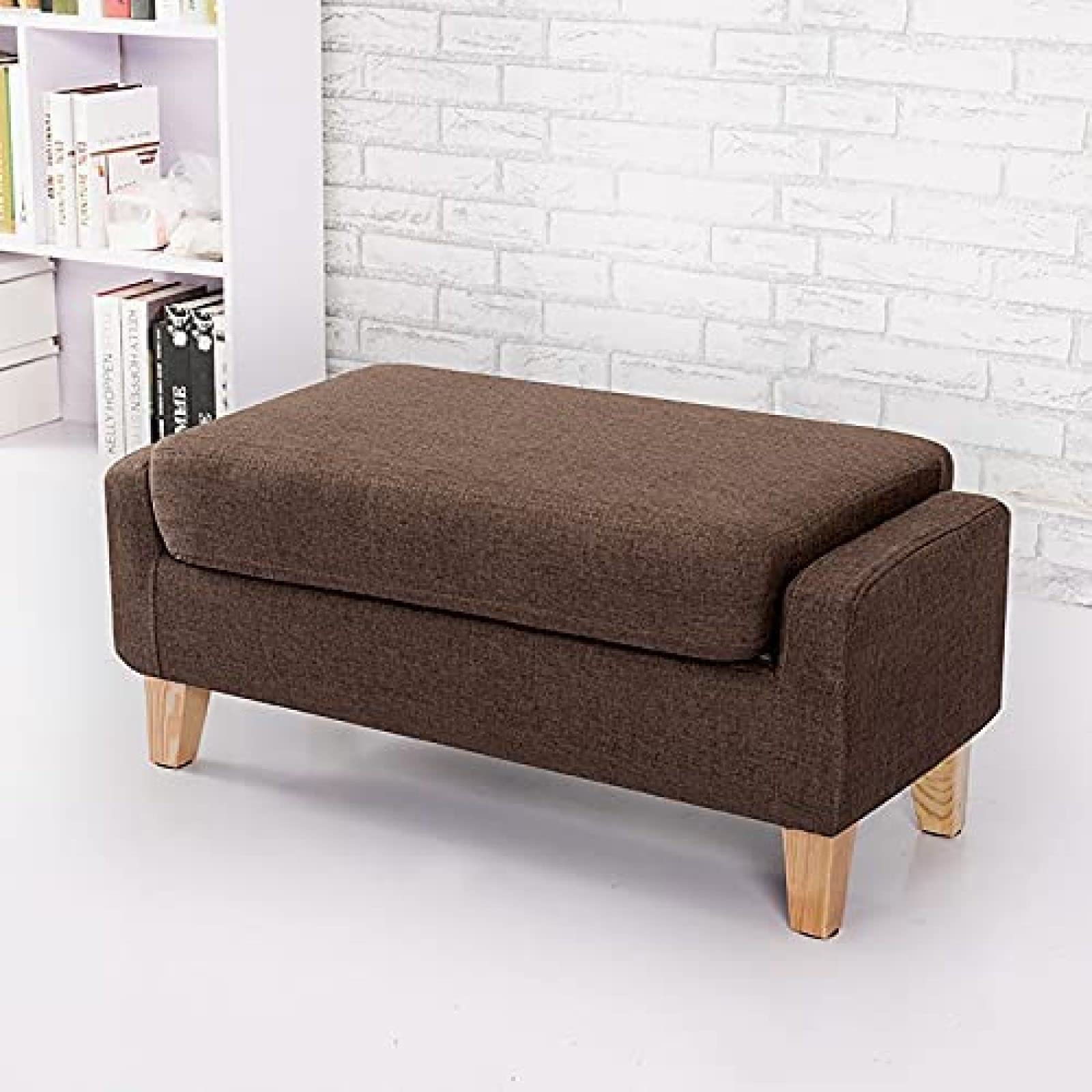Tabouret repose-pieds moderne en bois massif style minimaliste