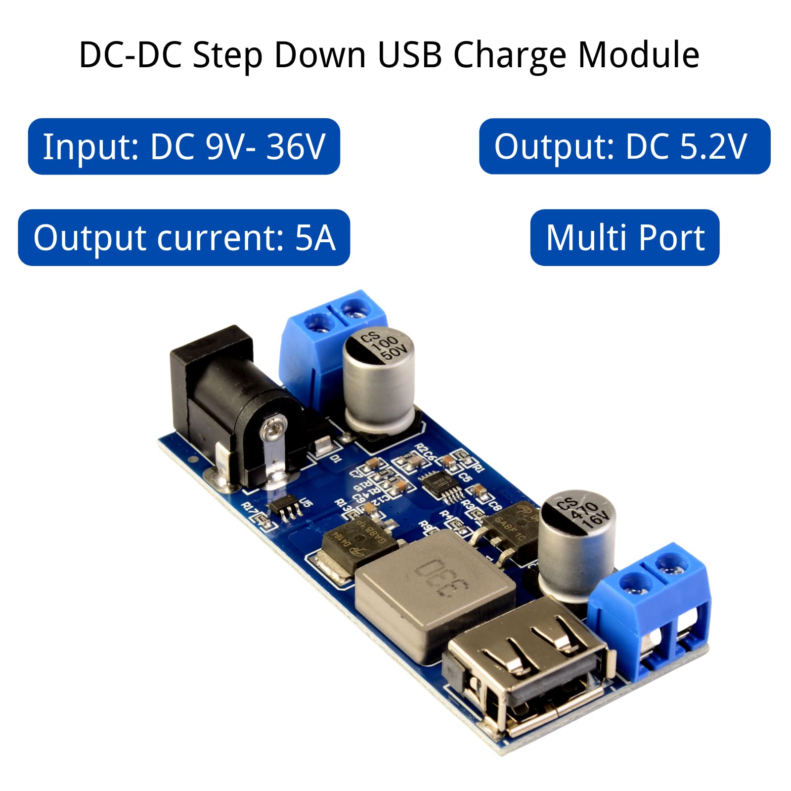 Step Down Converter, Akozon 100W 12A Convertitore Buck Step Down
