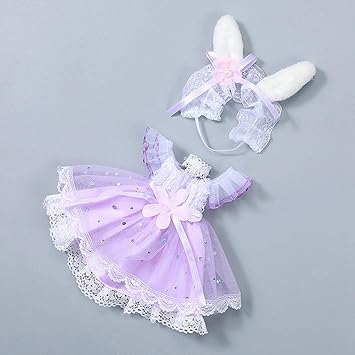 Doll Clothes Dress Costumes Outfits Collections Fashion for 30cm Baby Doll Purple