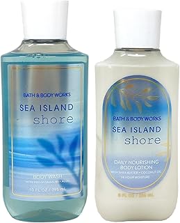 Bath and Body Works Sea Island Shore Gift Set of Shower Gel and Body Lotion