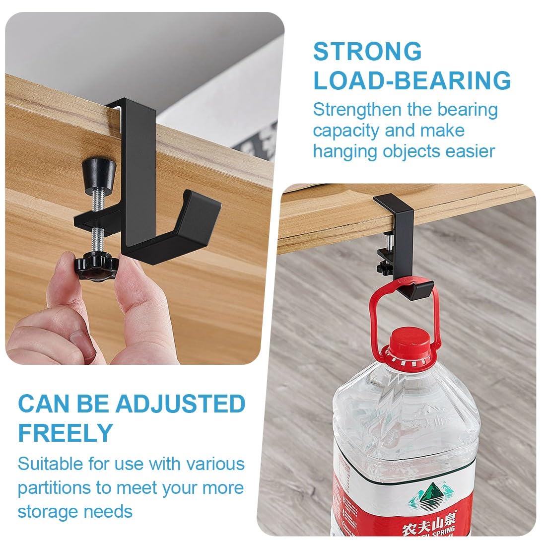 NJCXOLA Headphone Hanger Gancio Cuffie,Pieghevole Porta Cuffie Sotto Scrivania,Girevole Supporto Cuffie Porta Cuffie da Scrivania,Pieghevole Supporto Cuffie,Singolo strato
