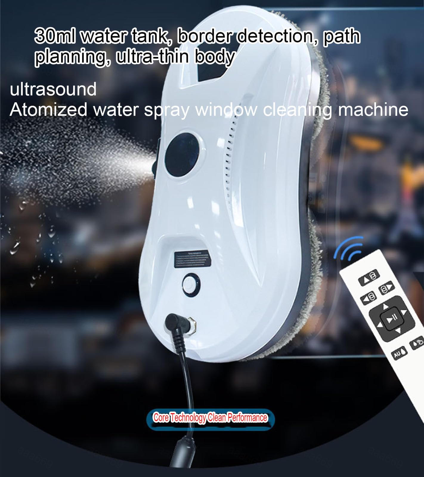 Robot do czyszczenia okien - ssanie 2800PA, inteligentne sterowanie