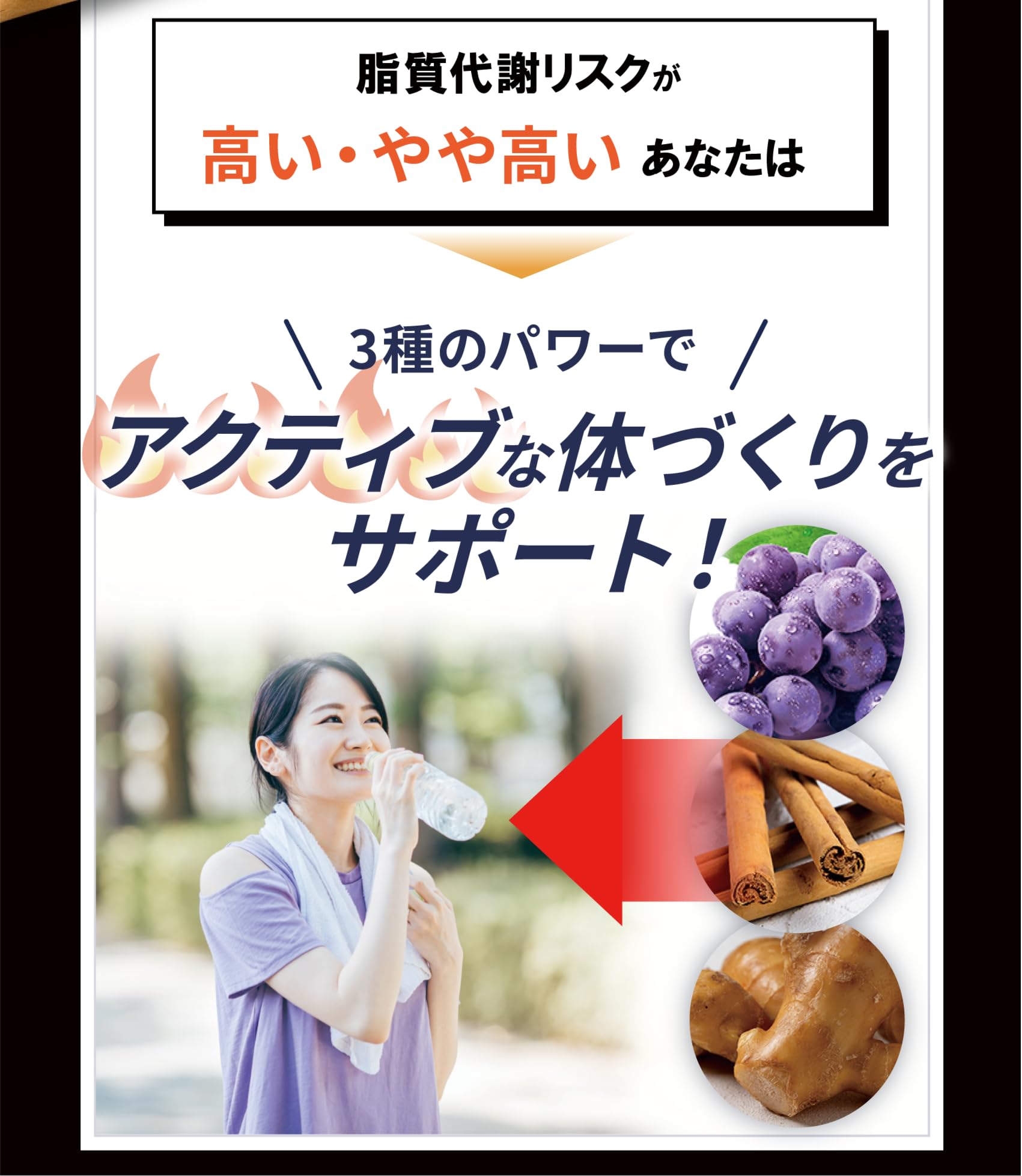 Amazon | 遺伝子博士ダイエットサプリ30日分 脂質博士 ブラック