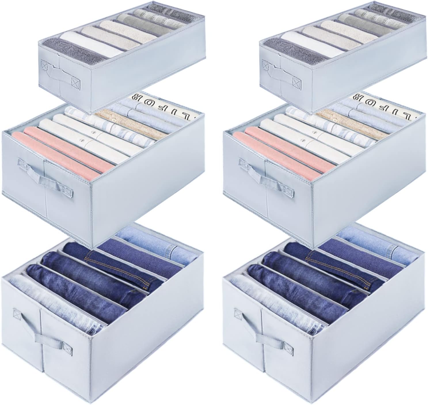 Organizer Salvaspazio Per Maglie - 10 Scomparti, 34.5x29x5cm, Per Armadi E Cassetti - Foto 4