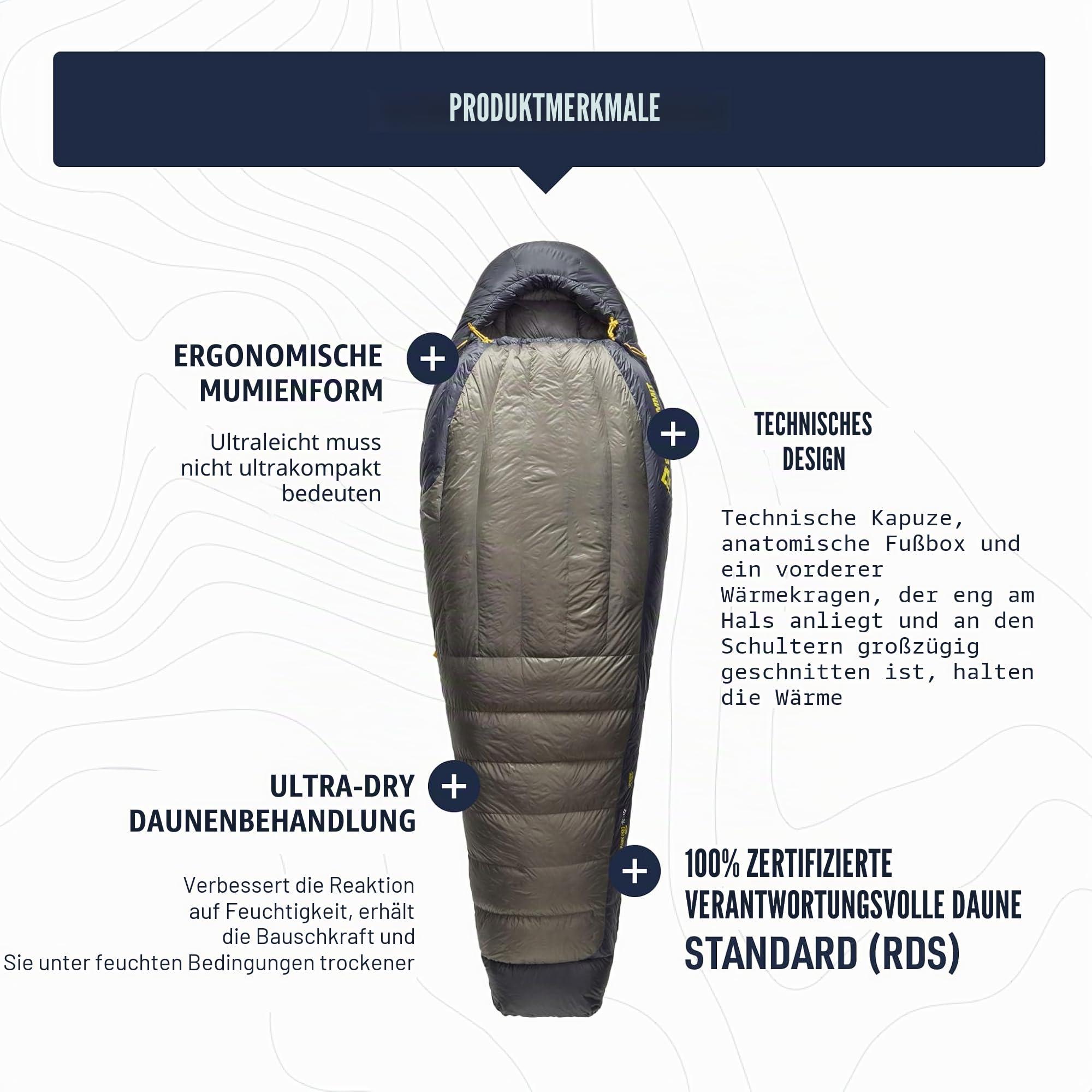 Sea to Summit Spark Pro Ultraleichter Daunenschlafsack