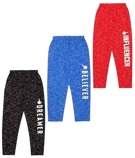 Boy's Loose Fit Track pants(Pack of 3)