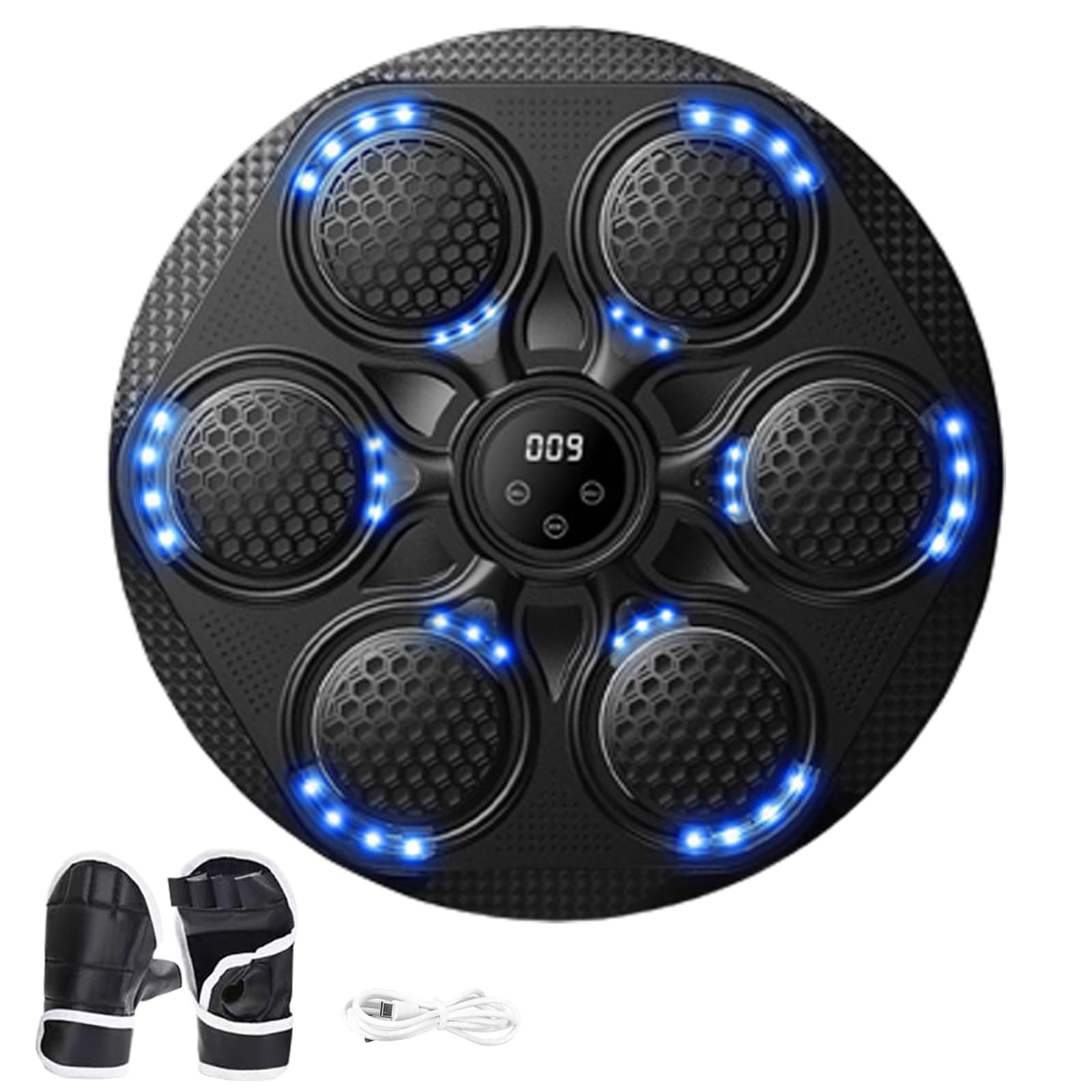 Macchina da boxe musicale, da parete, intelligente, Bluetooth, con guantoni da boxe, attrezzatura elettronica per allenamento a casa e palestra