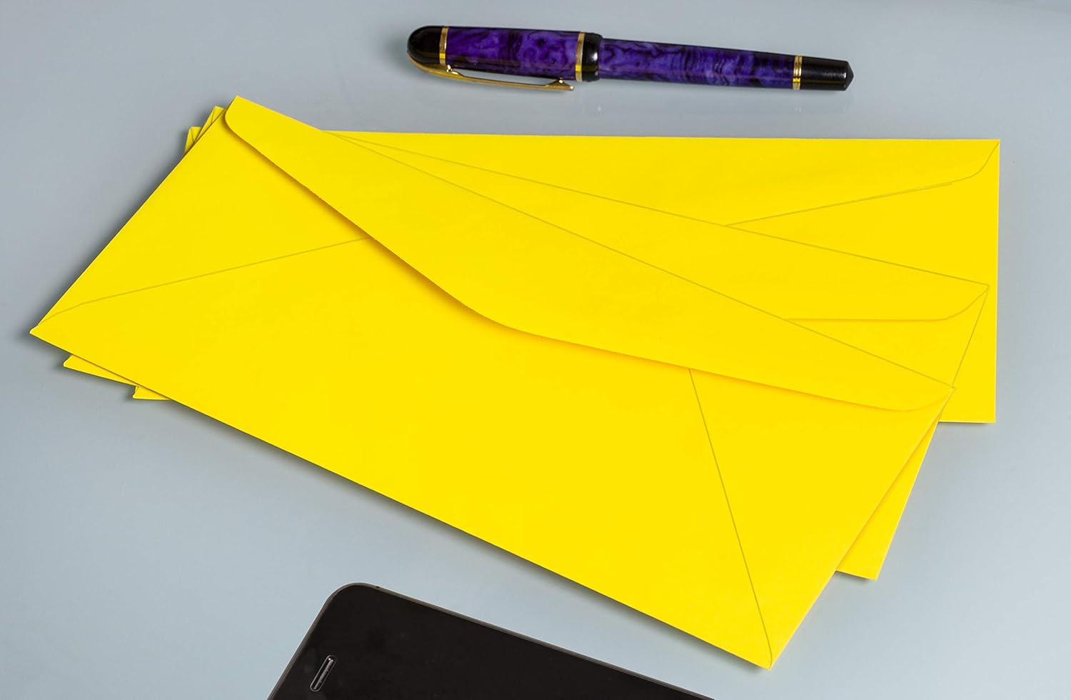 Buy EnDoc 10 Colored Envelopes Bright Yellow Color 24lb paper