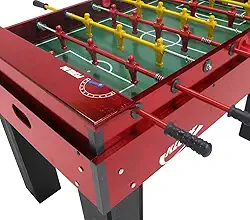 Mesa Pebolim/Totó Luxo Madeira Ref.1050 Embutido Alumínio