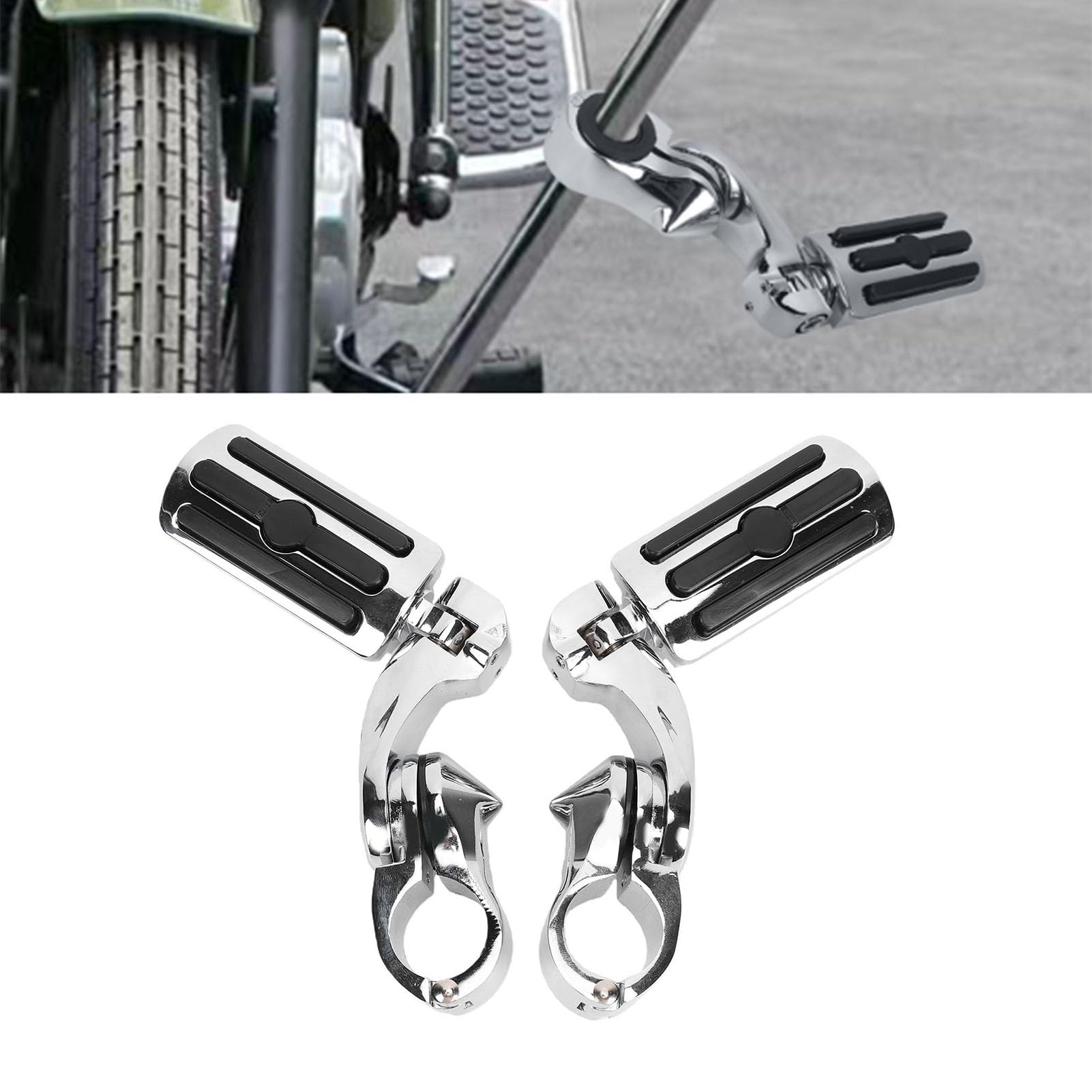 Yctze Podnóżki Motocyklowe, Podnóżki Autostradowe, Pedały, Stop Aluminium, Krótkie
