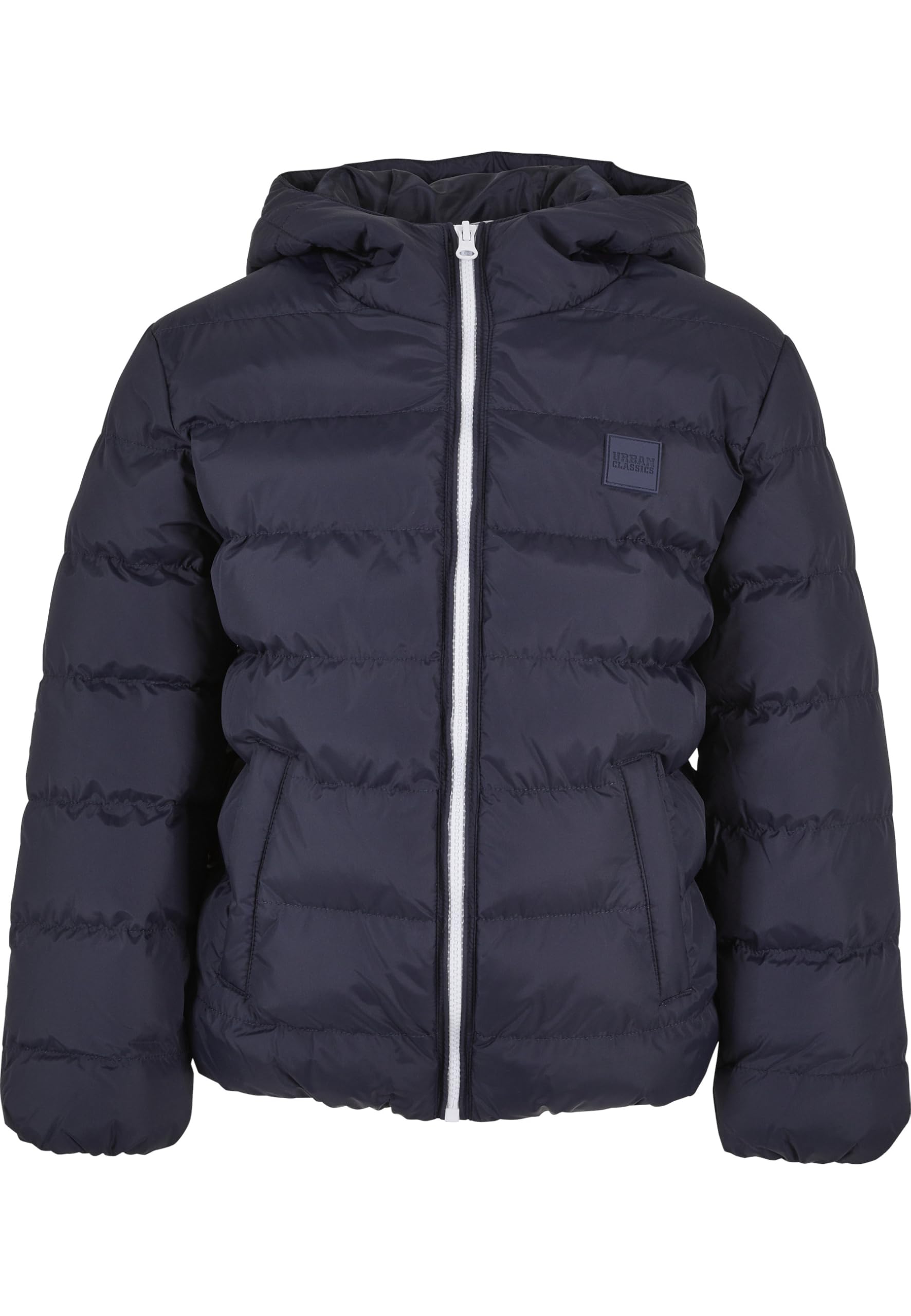 Urban Classics Boys Basic Bubble Jacket, navy/white/navy, 134/140
