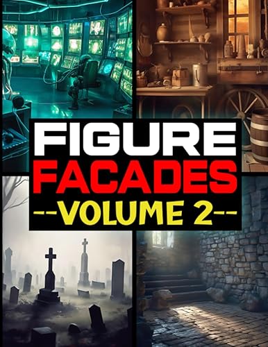 Figure Facades Volume 2 More Action Figure Photography Backdrops for 6" and 7" action figures, toys, and collectibles.