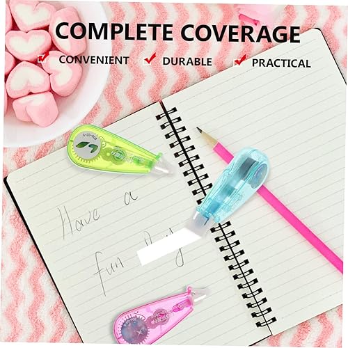 Miniatura 9 de Ciieeo Cinta de corrección impresa, cinta de corrección decorativa para niños, cinta de corrección blanca, cinta de corrección de impresión, cintas