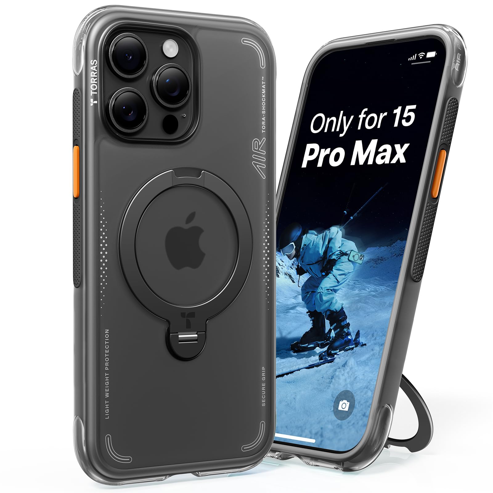 Amazon.com: TORRAS Ostand Q3 Air for iPhone 15 Pro Max Case with