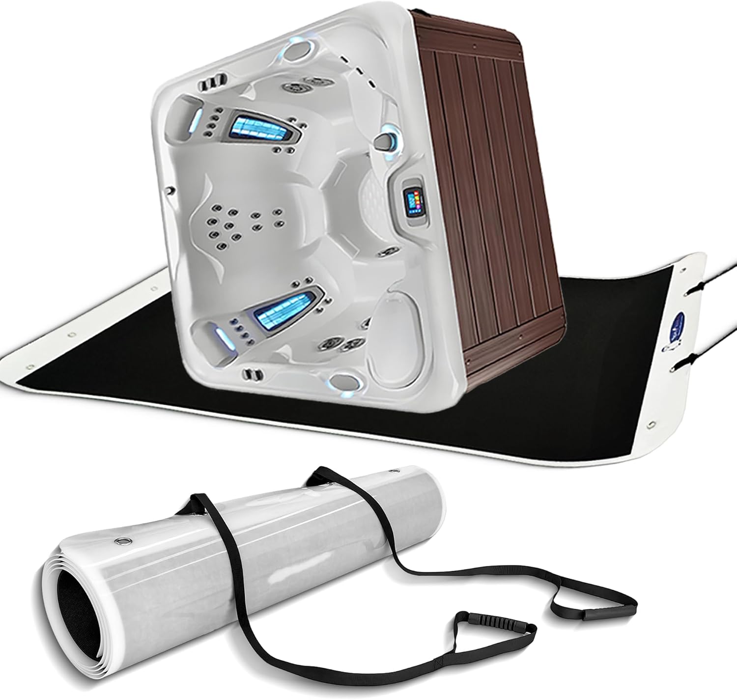 spa sled mover,hot tub sled mover with pull strap makes moving hot tubs and other large heavy items a breeze 110''×40''