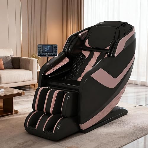 Artist hand Massage Chair Full Body, Zero Gravity Massage Chair, Dual Core SL-Track Massage Recliner Chair with 12 Modes, Bluetooth Speakers, Full Body Airbag Compression, Heating, Foot Rollers, Black