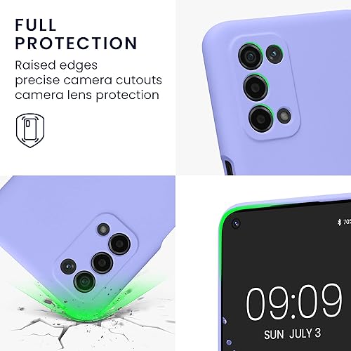 Miniatura 3 de kwmobile Funda compatible con Oppo A74 (5G)  A54 (5G) - Funda protectora delgada de TPU con acabado mate suave - lavanda claro