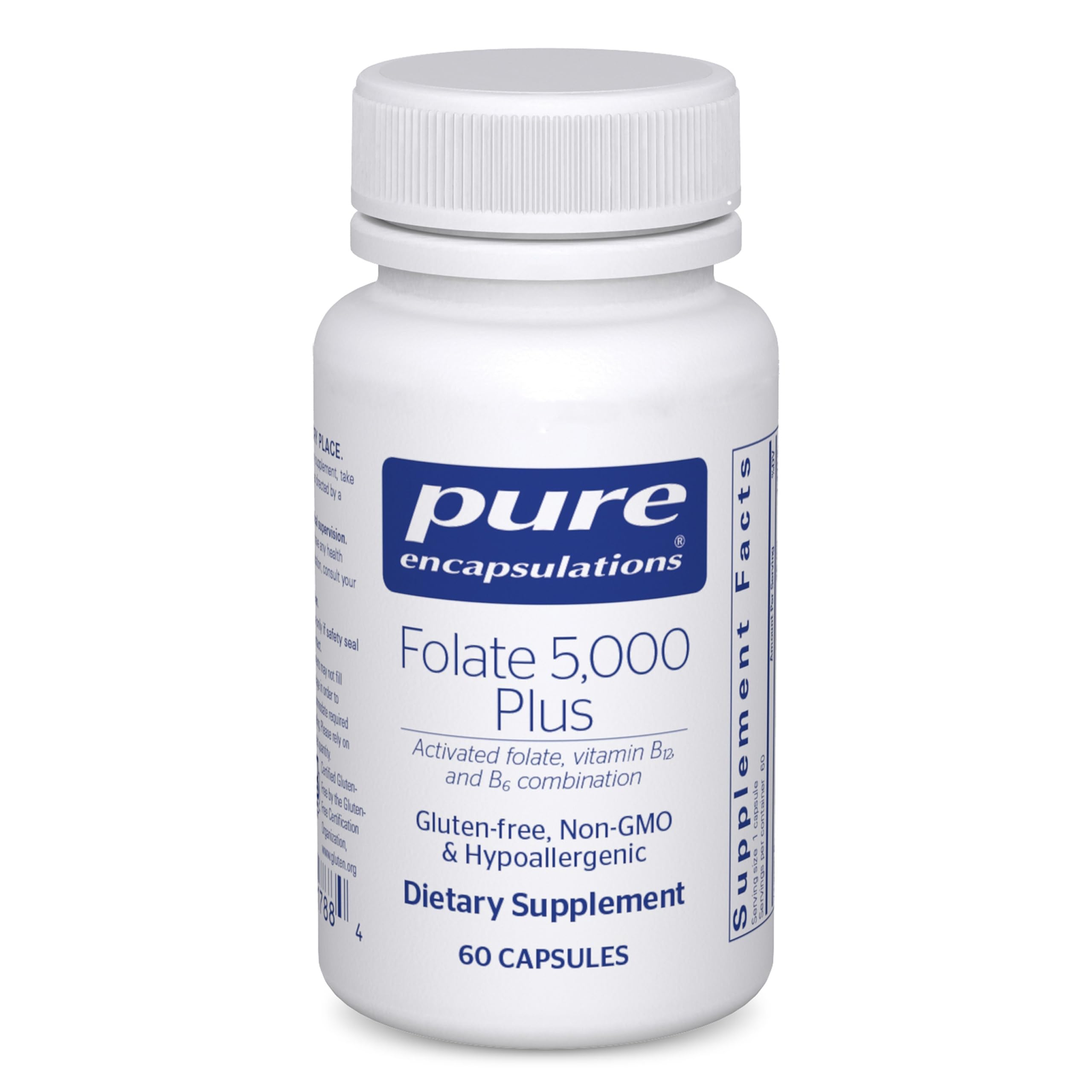 Pure Encapsulations - Folate 5,000 Plus, 60 Capsules