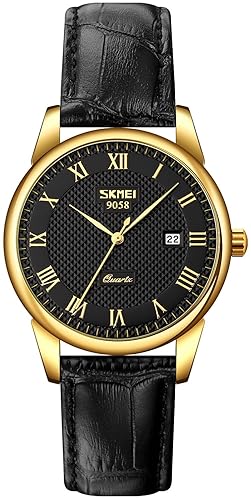 Mens Womens Quartz Watch Roman Numeral Business Casual Fashion Analog