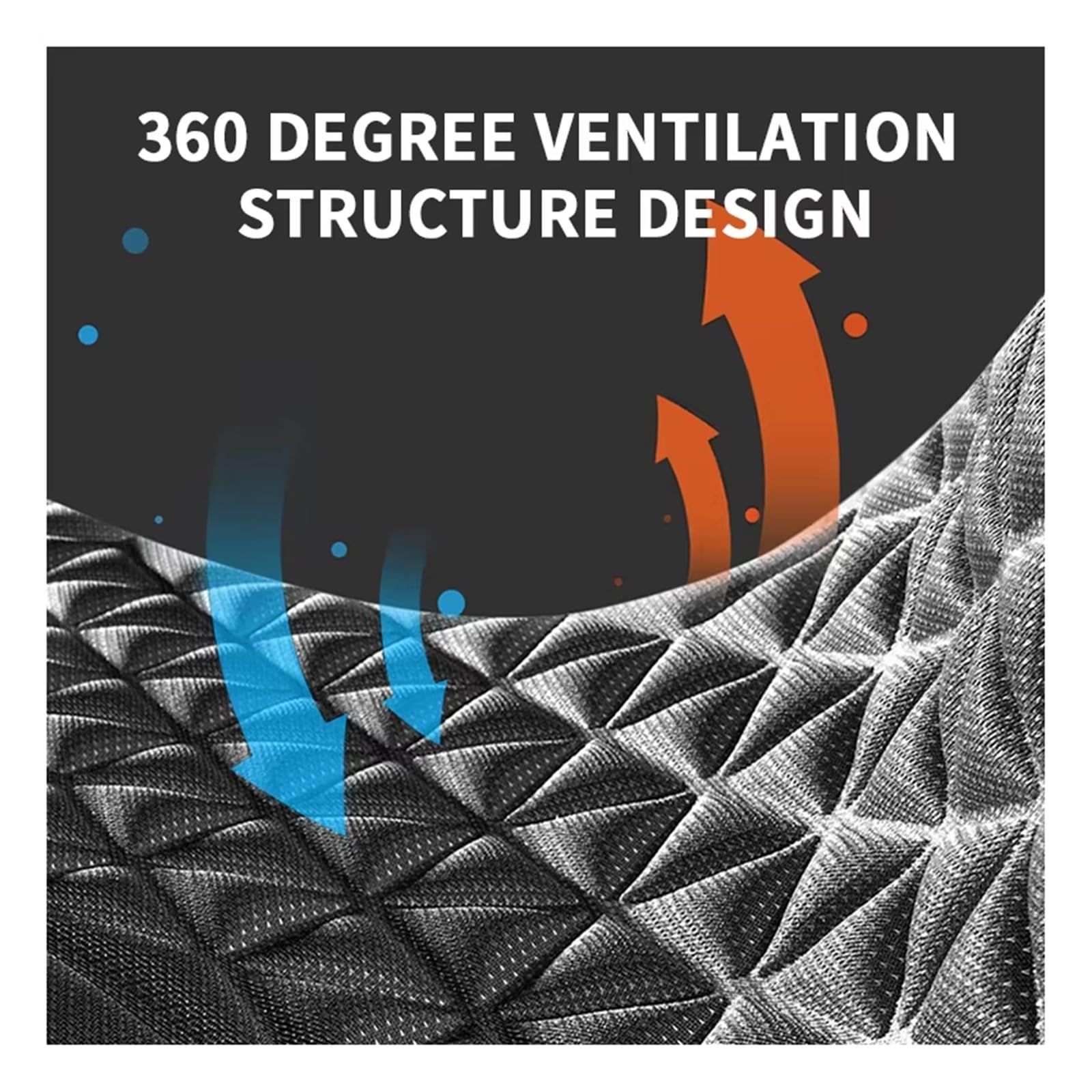 Cuscino Per Seggiolino Auto 3D Copertura Traspirante Protezione Dal Design Convesso Tappetino Antiscivolo Per Sedia Copri Sedili Auto