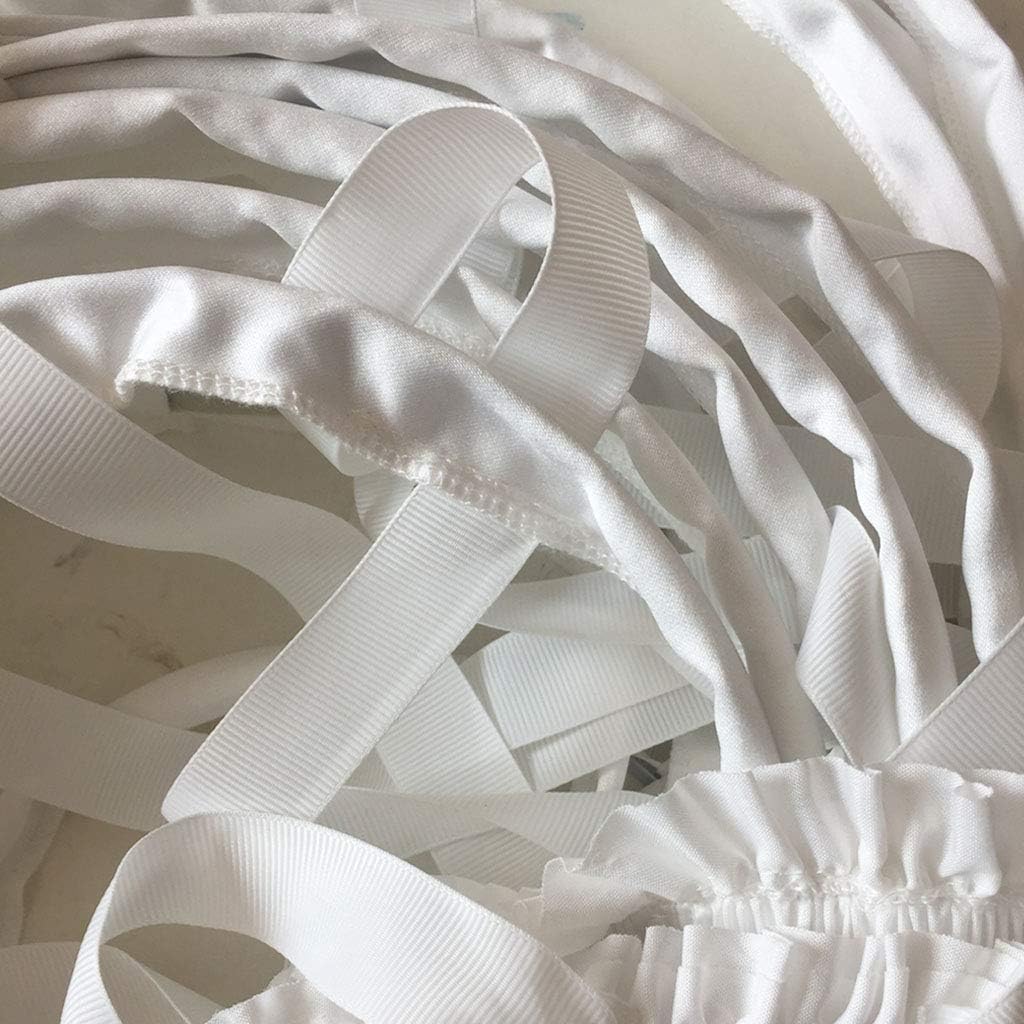 TNUEM Women's Cage Pannier Hoop Skirt Victorian Bustle Petticoat Crinoline Skirt (5 Hoops Stain-White) - Image 3