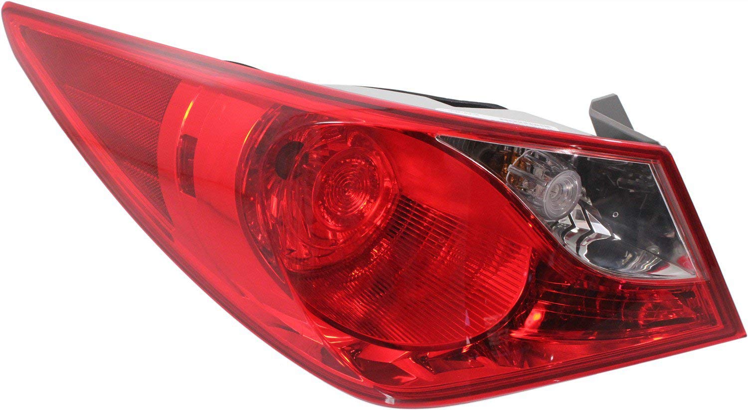 Evan Fischer Tail Light Compatible with 2011-2014 Hyundai Sonata, Halogen, With bulbs, Mounts on Body, Not Fit on Hybrid Models, Driver and Passenger Side, Outer - HY2805116, HY2804116