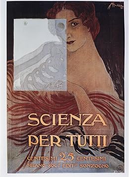 ARTICULOZY Giclee Print Rolled - Scienza Per Tutti - 30x40 Inch Canvas Wall Decor Art Print