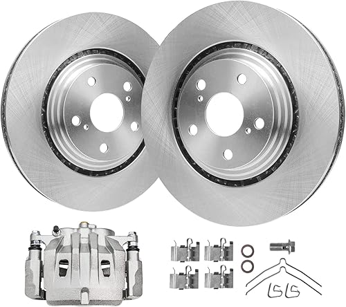 Miniatura 13 de Detroit Axle - Kit de freno trasero para Hyundai Santa Fe 2001-2006, Tucson 2005-2009, Kia Sportage 2005-2010 2002 2003 2004 2007 2008 Rotores de