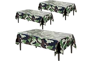 AnapoliZ Army Plastic Tablecloths | Camo Party Plastic Table cover