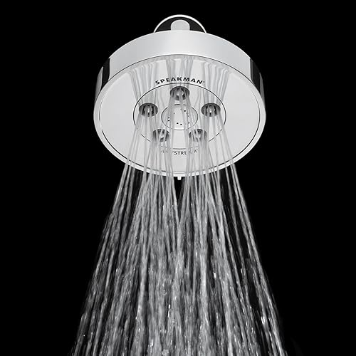 Vista 58 de Speakman Neo Anystream- Cabezal de ducha ajustable de alta presión, cromado pulido, VS-3010 Cromo pulido