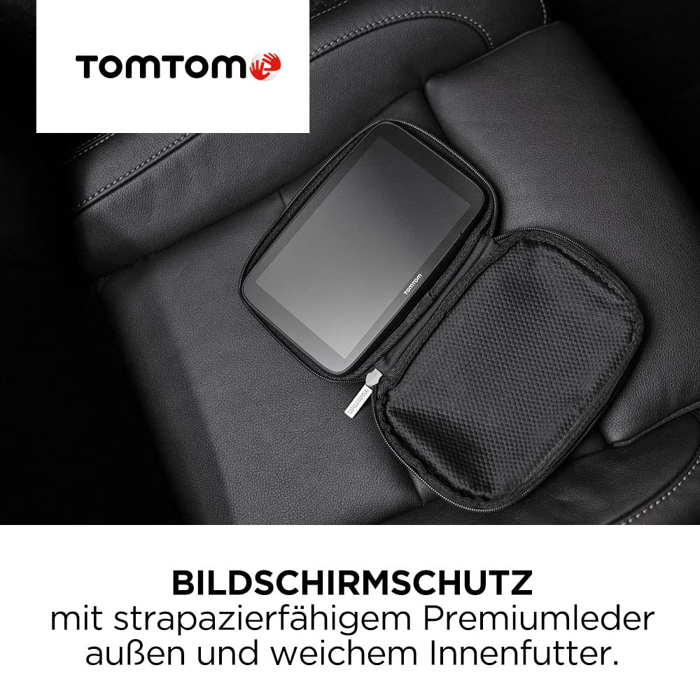 TomTom Premium Ledertasche 7 Zoll Modelle (z.B. GO Navigator 7, GO Camper Max 2nd, GO Superior, GO Expert Plus)