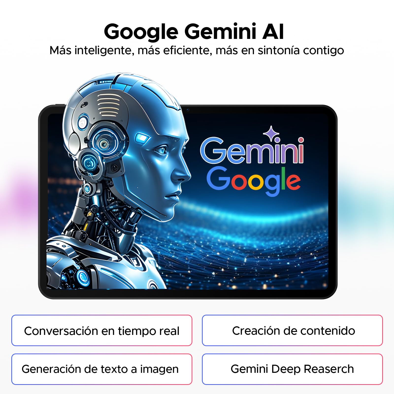 P13 Tablets 13.4 Pulgadas, 2.4K 120Hz Tablet Android 16 & Gemini AI, 48GB RAM + 128GB ROM, T7280, 120P1300mAh, Widevine L1, 13MP+8MP, Altavoces Duales, Tablet con Teclado, Lapiz, Funda, Negro