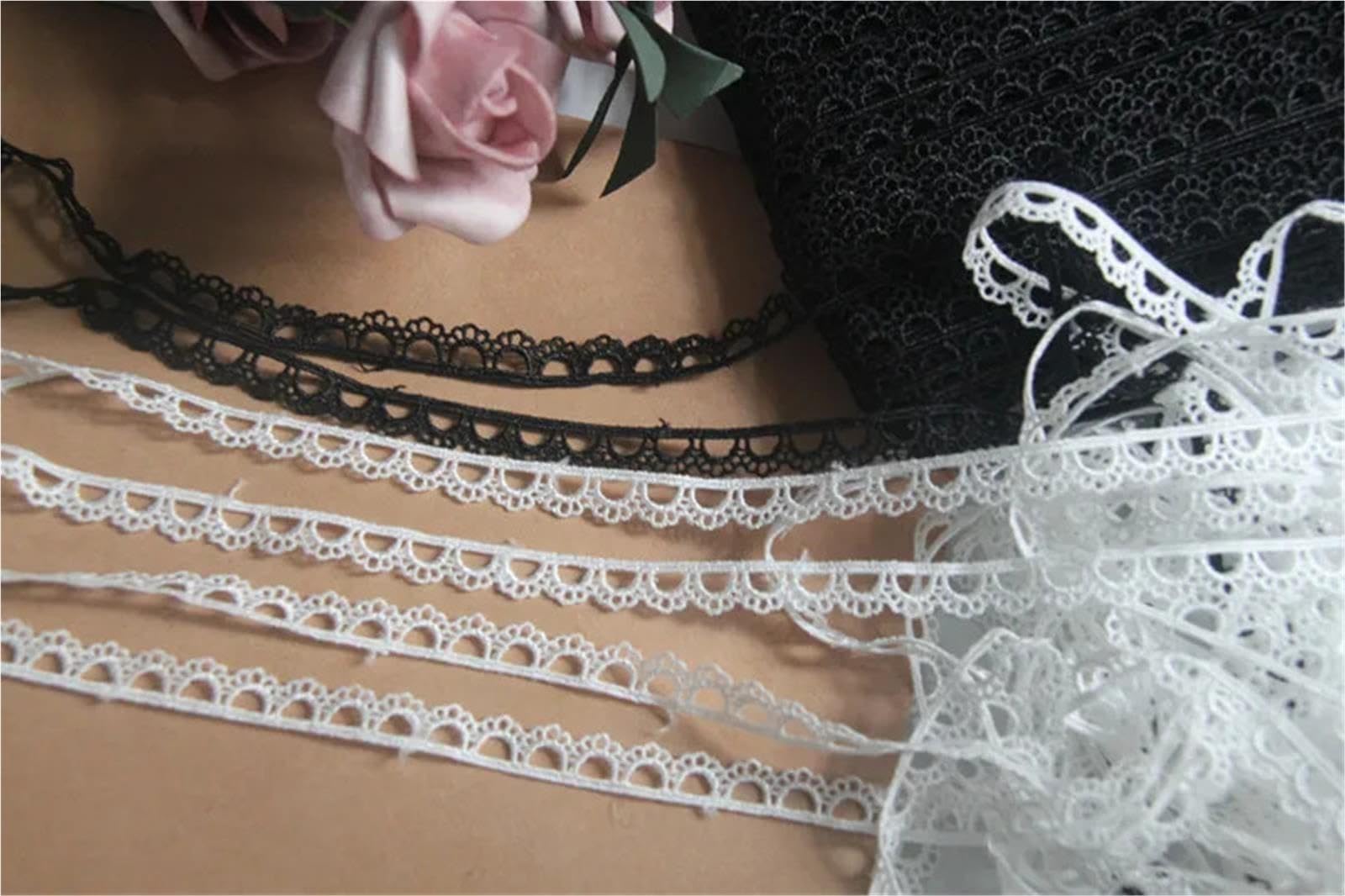 Bordure En Dentelle Brodée Garniture en dentelle de 5/10/20 mètres